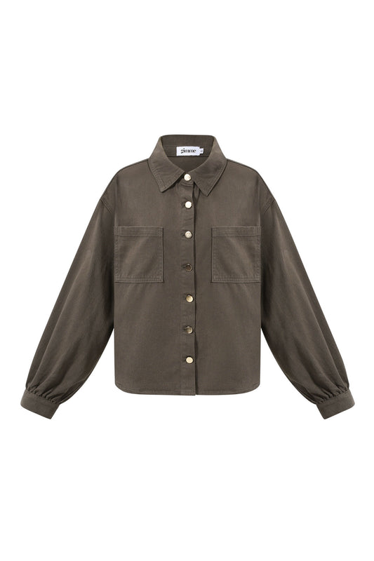 Bruine denim jacket