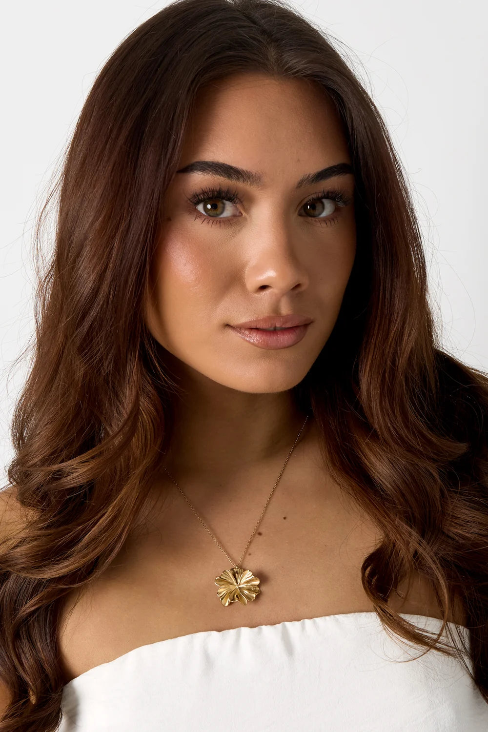 Statement ketting met bloem hanger