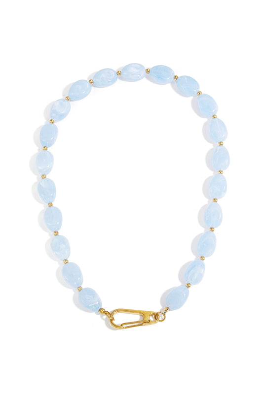 Ketting met kralen en frontsluiting design