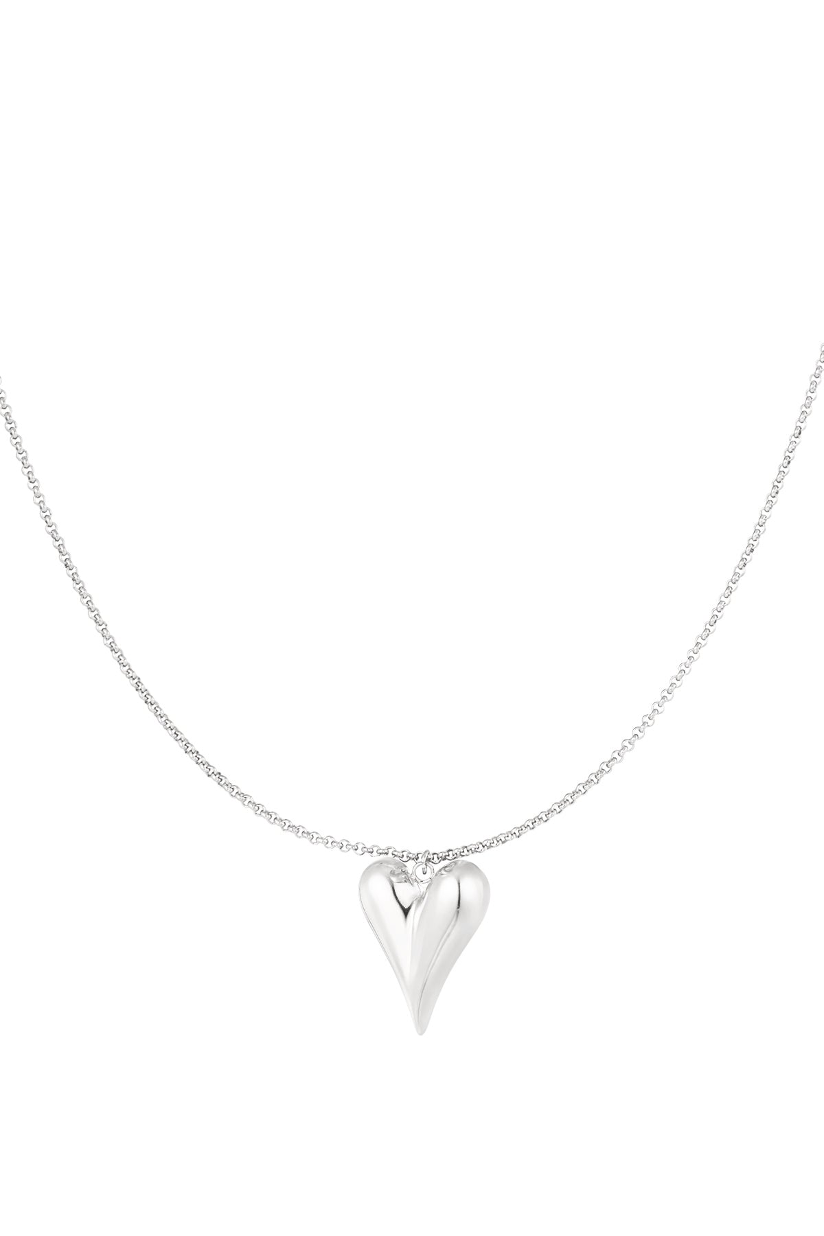 simpele ketting met iconisch hart medium