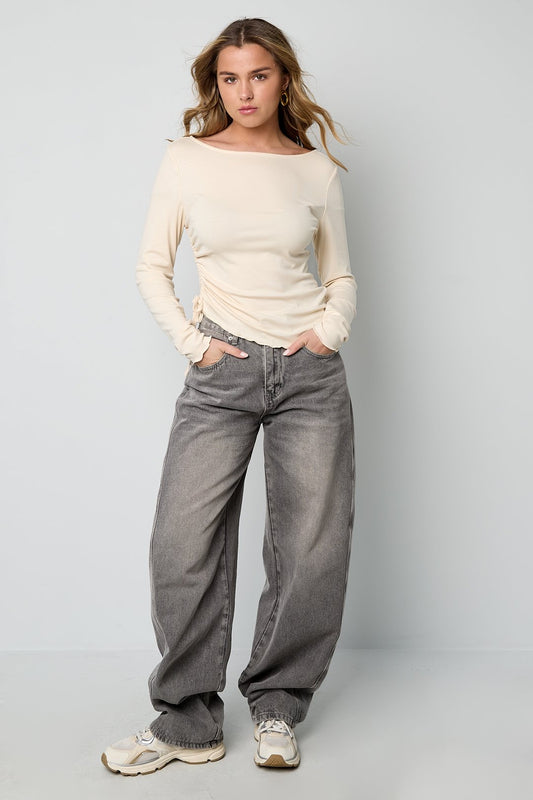 Golden hour ruched top