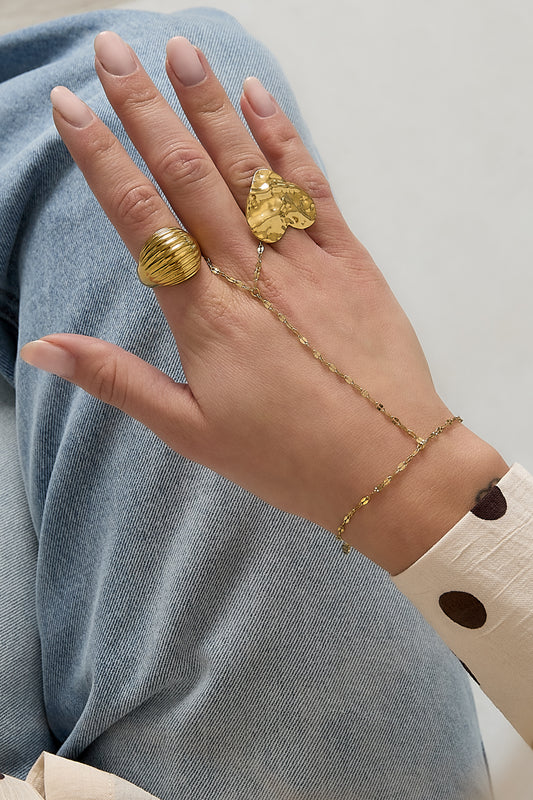 Hand chain met chunky ketting