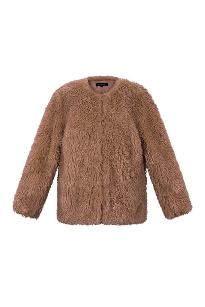 Zachte fluffy jas
