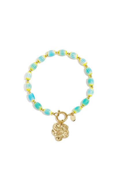 Armbanden van roestvrij staal met kralen in hartvorm, casual en eenvoudig voor dagelijks gebruik, dames sieraden