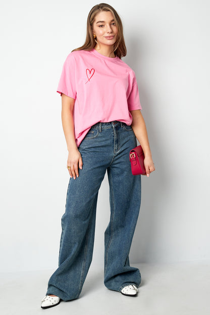 Geweven Katoen Vrouwen Wide Leg Jeans Casual Solide Kleur