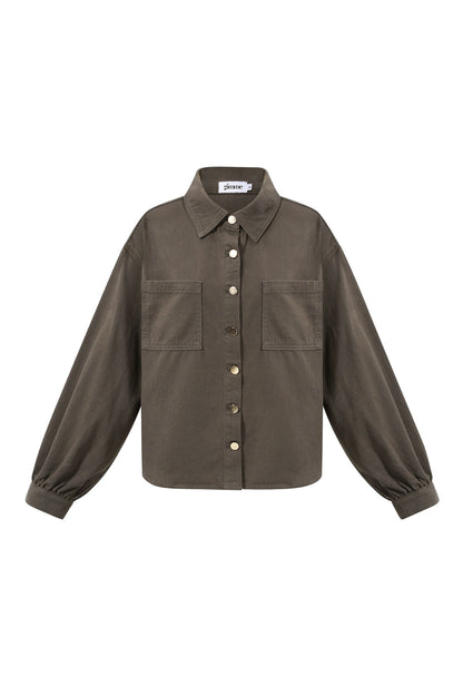 Bruine denim jacket