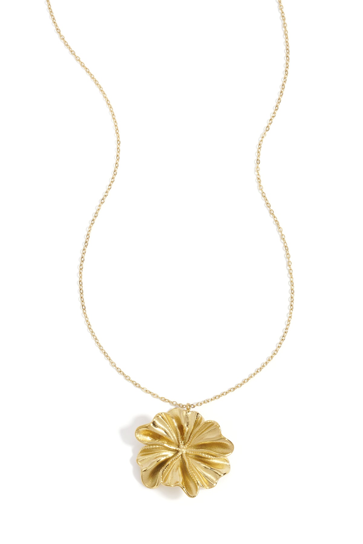 Statement ketting met bloem hanger