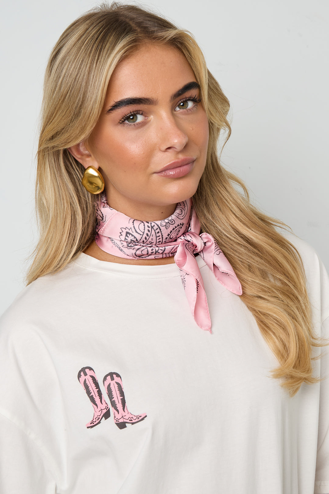 Roze farm girl zomersjaal