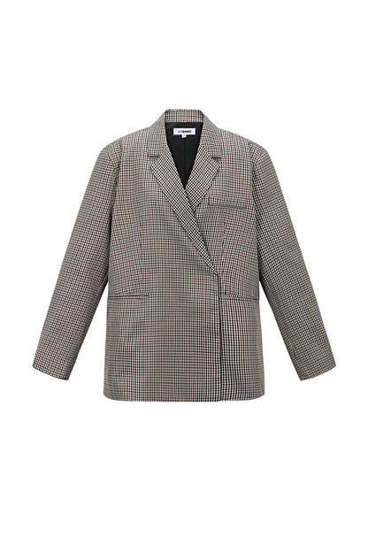 Geruite blazer oversized