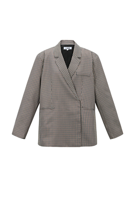 Geruite blazer oversized