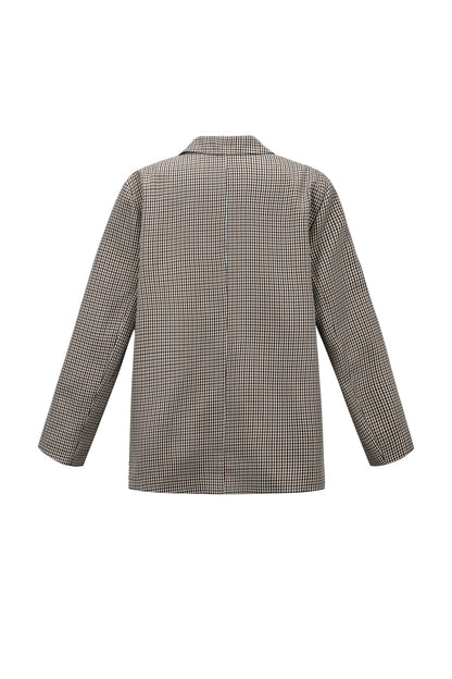 Geruite blazer oversized