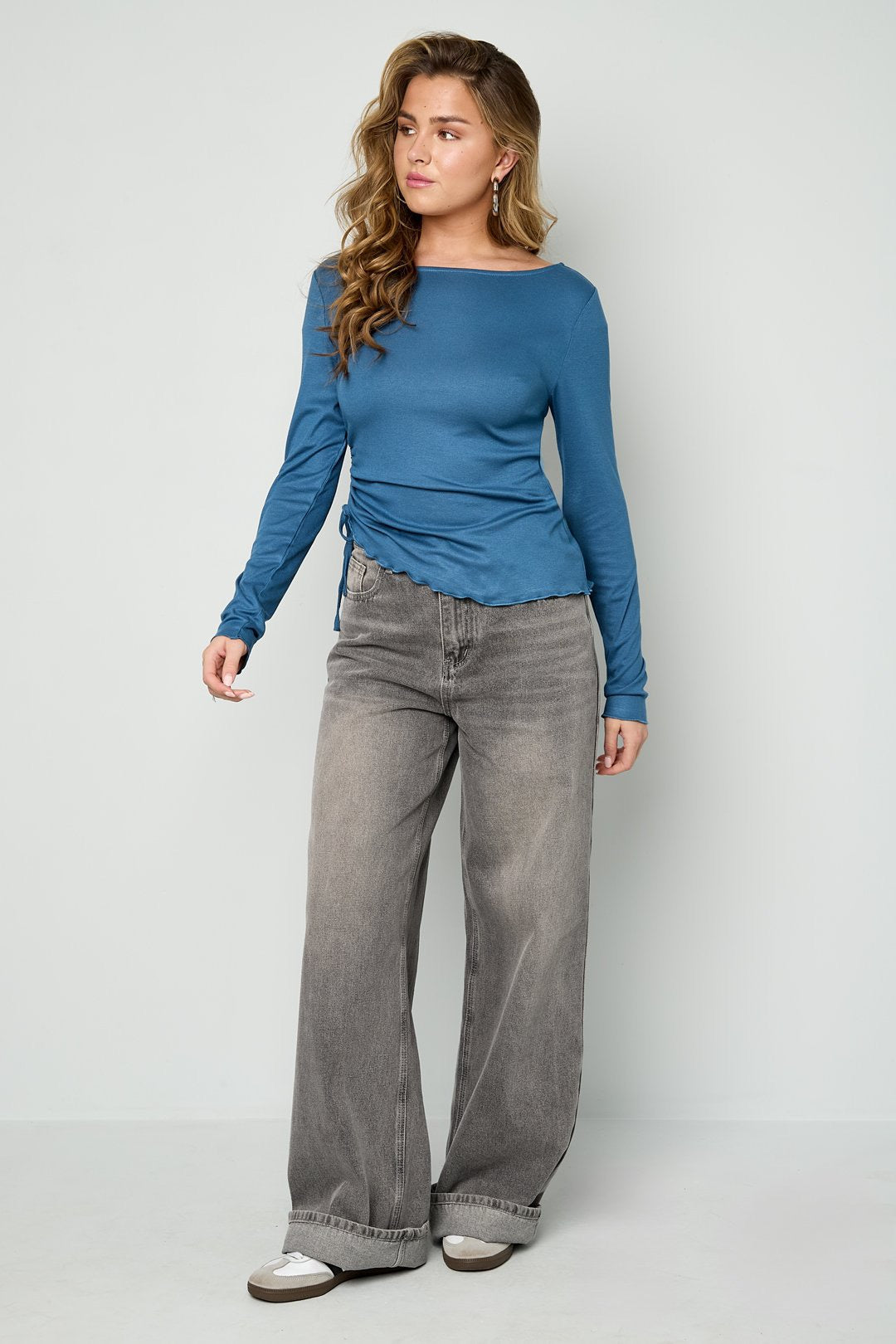 Golden hour ruched top