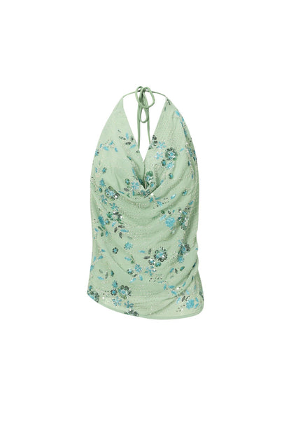 Ocean glow haltertop