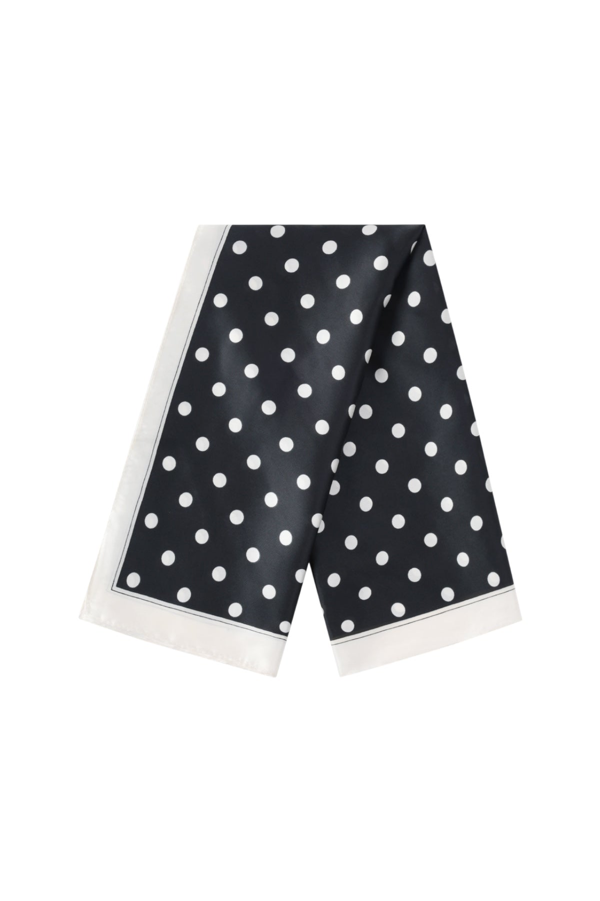 Zwart wit Polka dot zomersjaal 