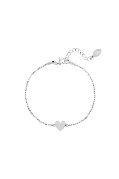 Roestvrij stalen armband hart Goud kleur Stainless Steel