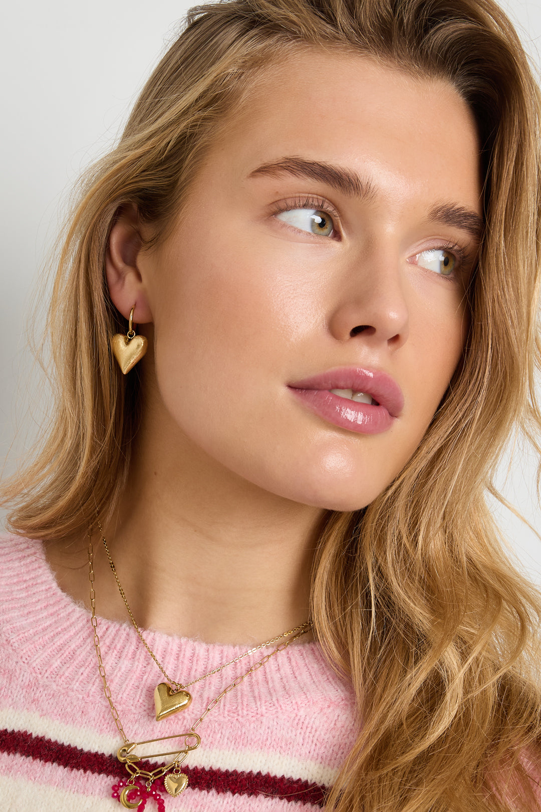 Oorbellen met hartjes, casual, dagelijks, eenvoudig, serie, damessieraden