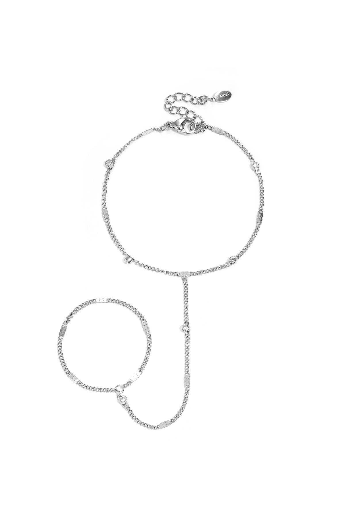 Hand chain met steentjes