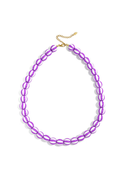 Kralenketting met gestreepte kralen