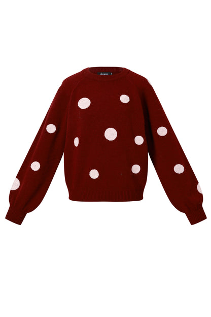 Polyestervezel (polyester) Gebreide truien Stippen Casual Herfst/Winterkleding