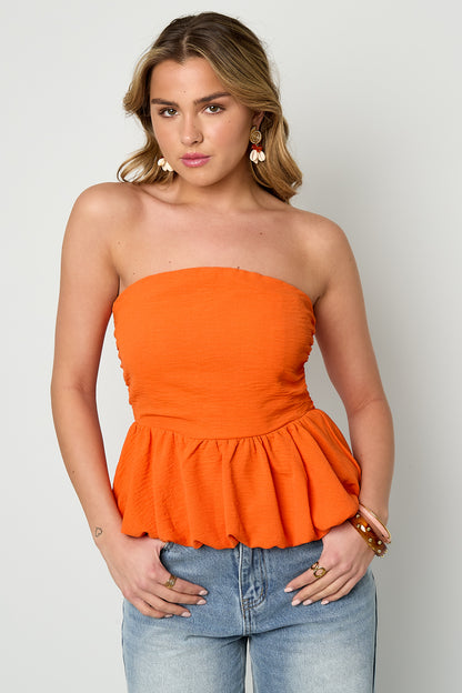 Oranje Off-shoulder top voor dames - Koningsdag collectie 