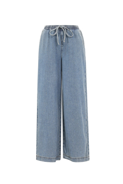 Denim joggingbroek