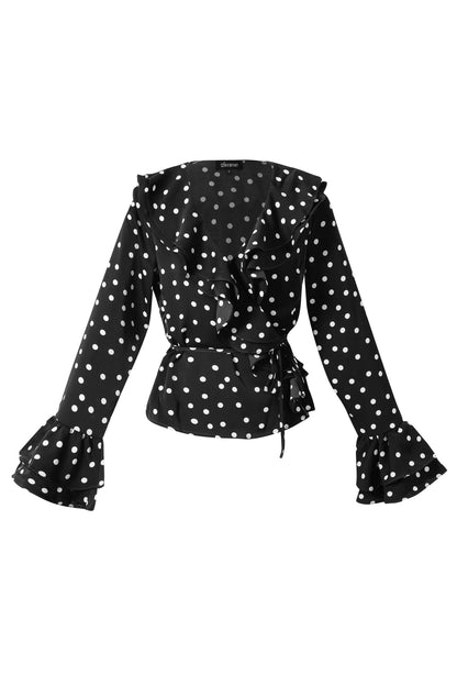 Blouse met stippen