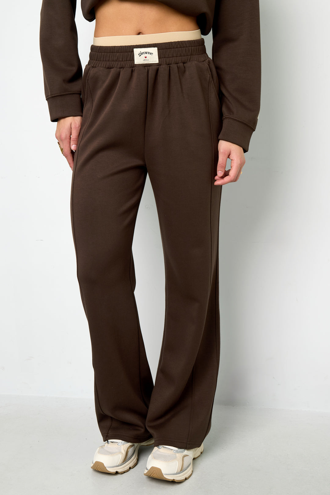 Polyestervezel (polyester) Rechte broek Effen kleur Sportief All Fit Kleding