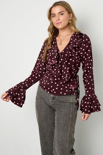 Blouse met stippen