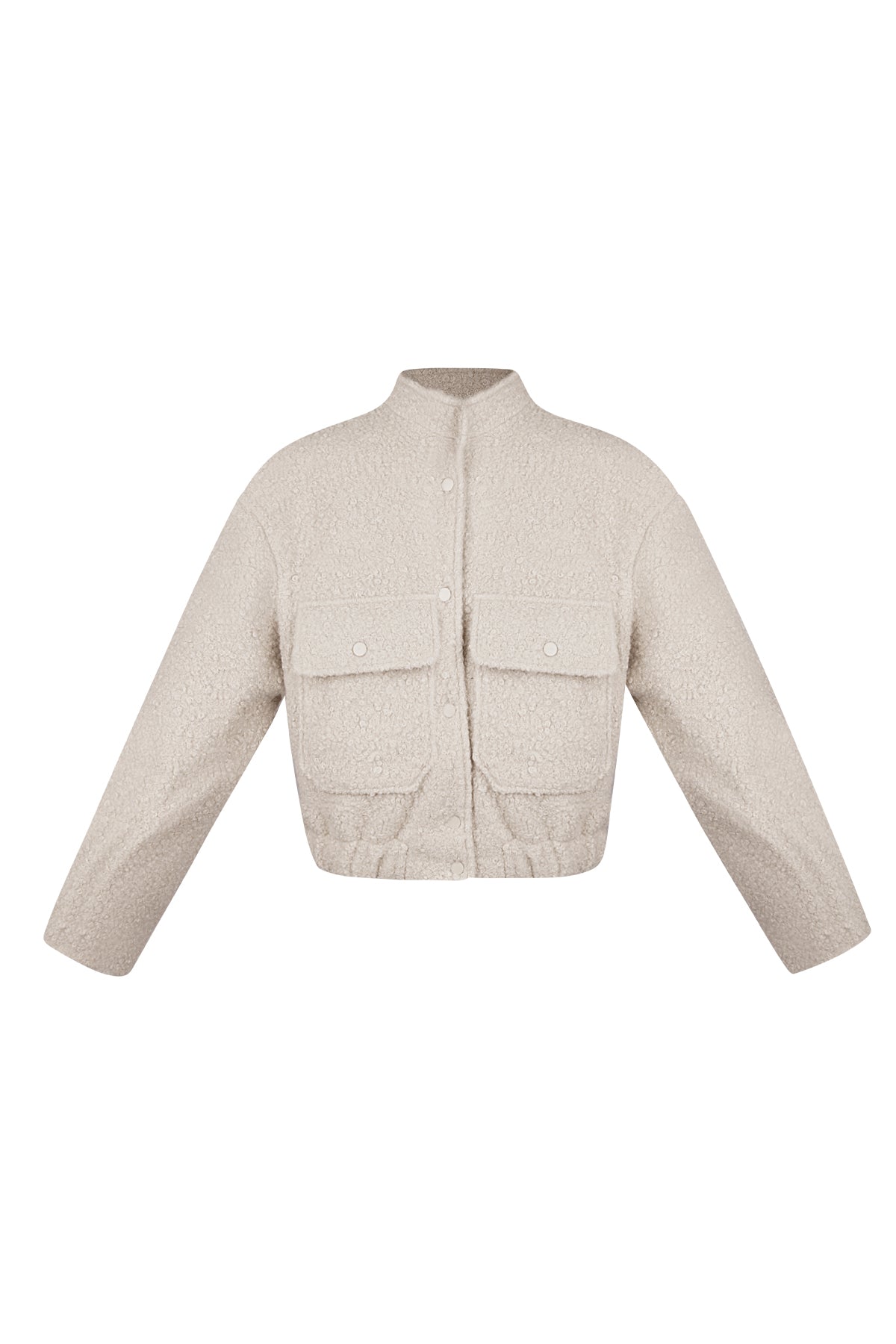 Geweven Polyestervezel Vrouwen Jas Casual Solide Kleur Herfst/Winter