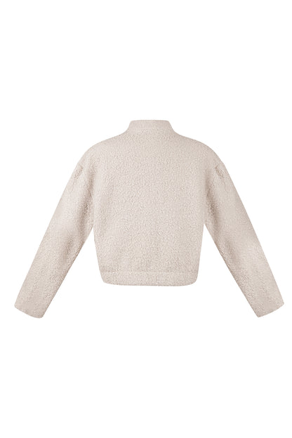 Geweven Polyestervezel Vrouwen Jas Casual Solide Kleur Herfst/Winter