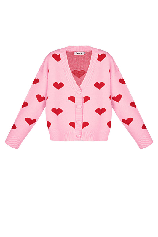Heartbreaker vest - Roze rood