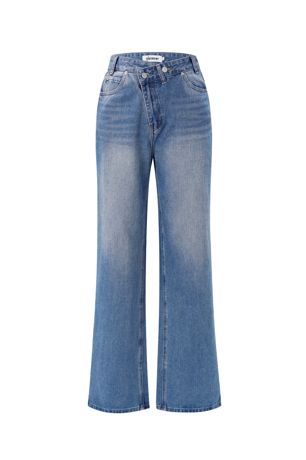 Dames jeans met gekruiste taille