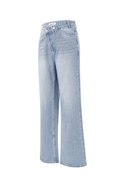 Denim jeans zip up
