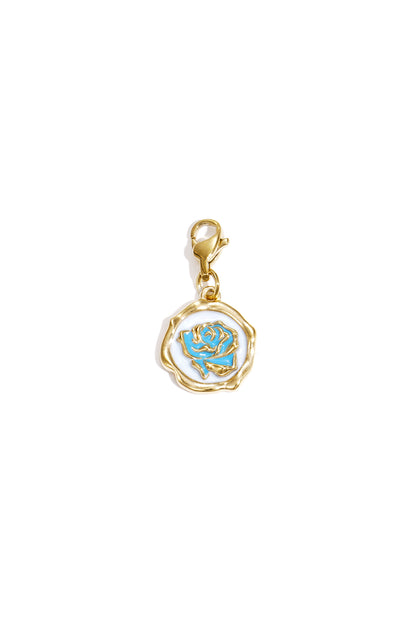Sieraden bedel roos op munt DIY