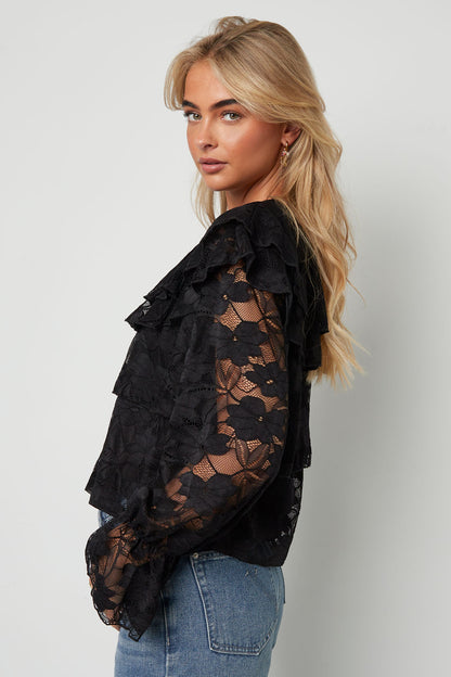 Gelaagde blouse met kant