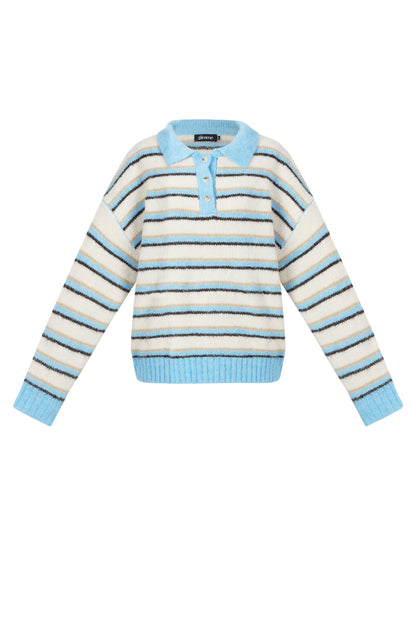 Polyestervezel (polyester) Gebreide truien Strepen Casual Herfst/Winterkleding