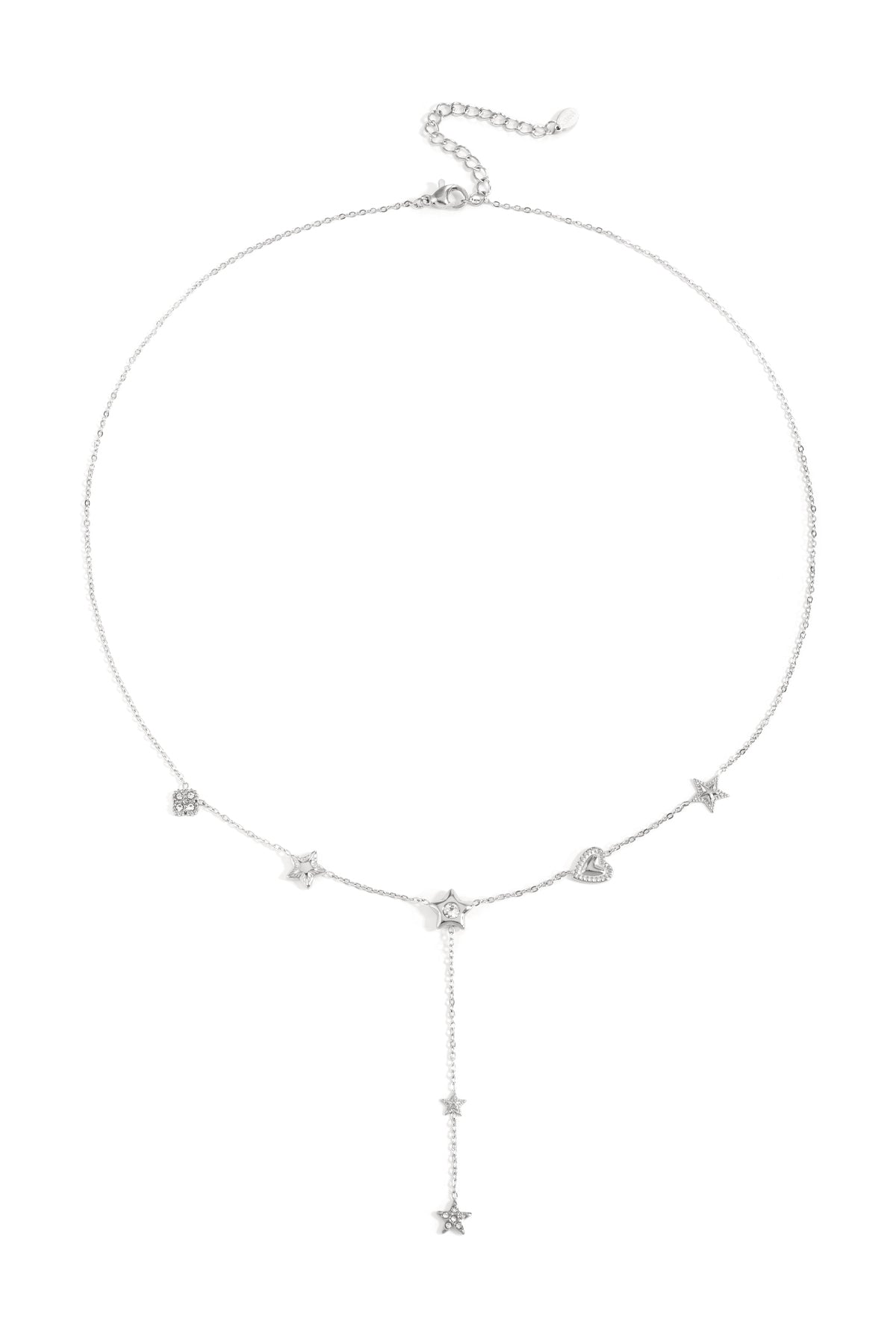 Zilveren Y ketting voor dames 