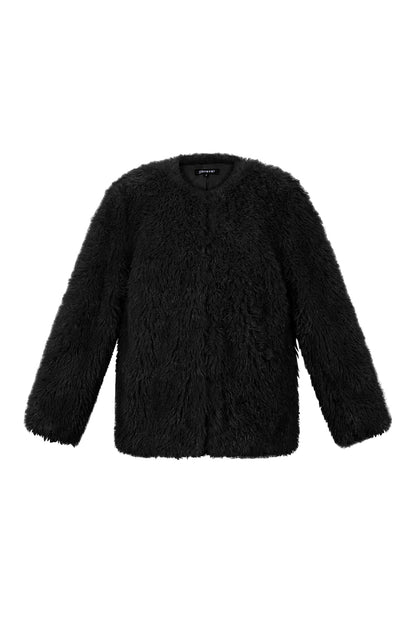 Zachte fluffy jas