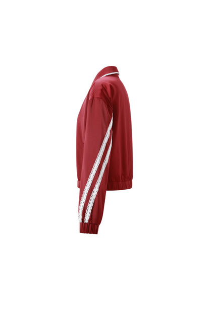 Sportief jasje met satijnen look