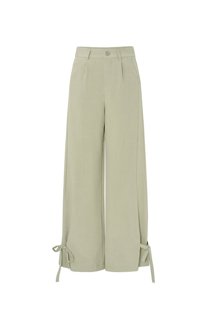 Broek met strikjes