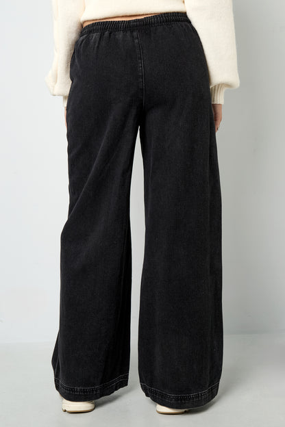 Denim joggingbroek