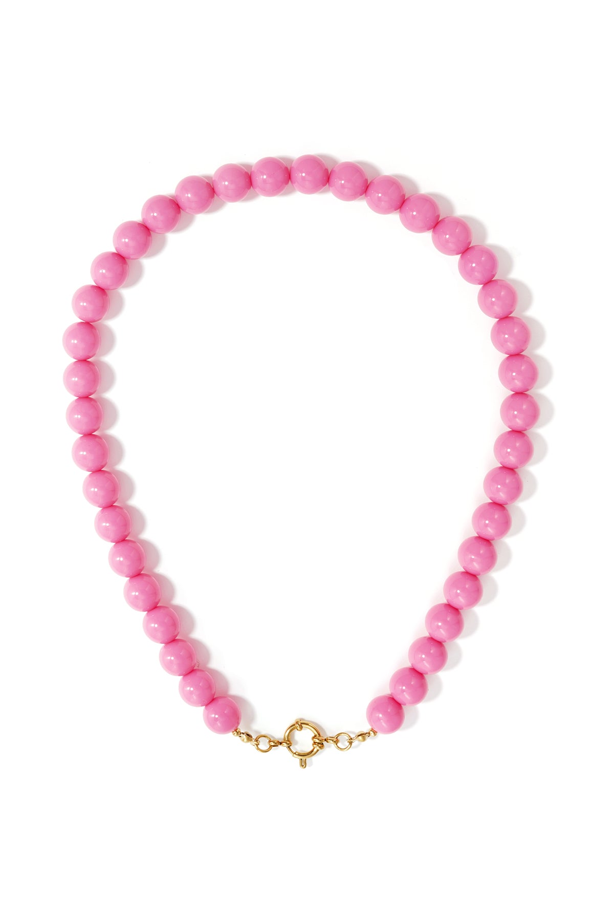 Ketting met kralen en frontsluiting-12mm