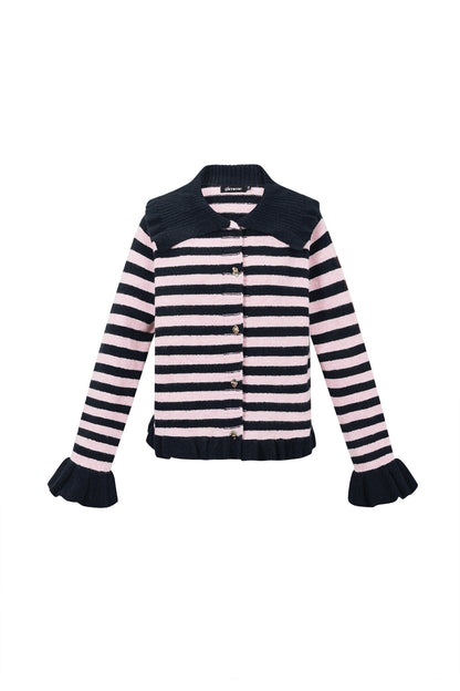 Polyestervezel (polyester) Gebreid vest Strepen Casual Herfst/Winterkleding