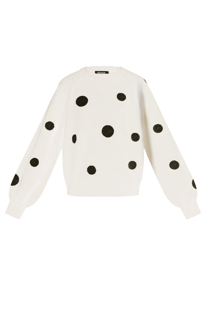 Polyestervezel (polyester) Gebreide truien Stippen Casual Herfst/Winterkleding