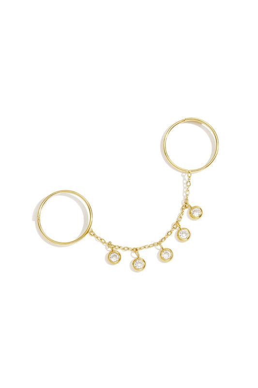 Round Stones ring chain