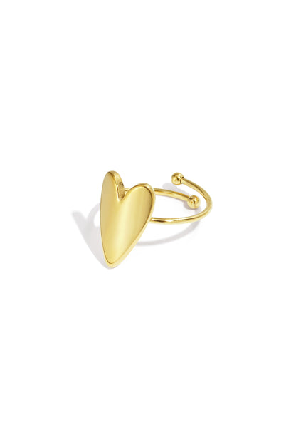 Roestvrijstalen minimalistische ringen Hart 