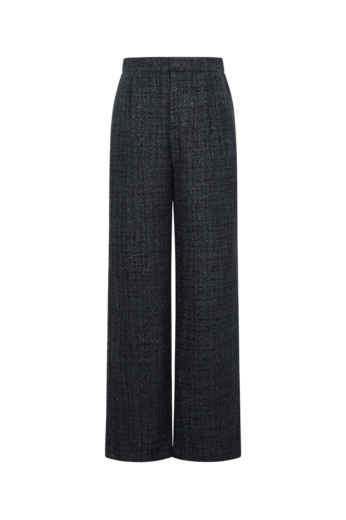 Tweed tailored rechte broek voor de herfst/winterkleding