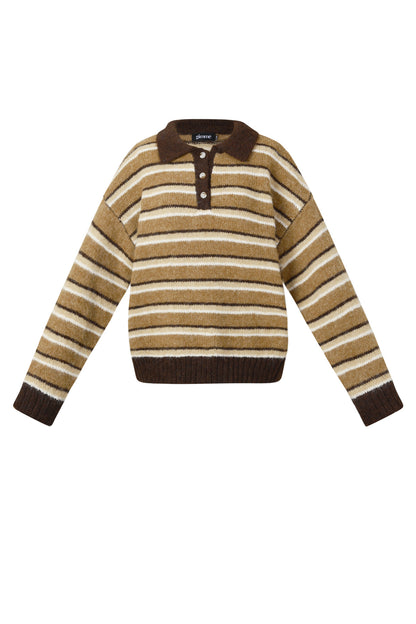 Polyestervezel (polyester) Gebreide truien Strepen Casual Herfst/Winterkleding