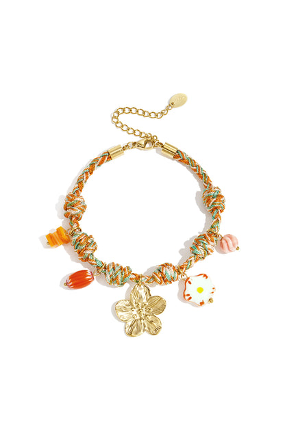 Armbanden met touwbedeltjes, hartjes, zoete, romantische serie voor dagelijks gebruik, damessieraden
