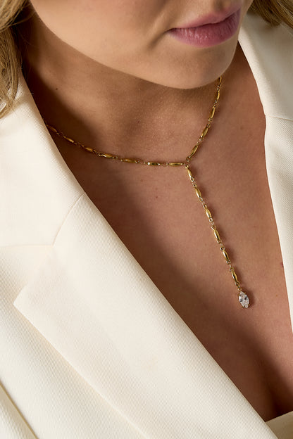 Ketting met hangende Rhinestone